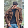 Burke & Wills Stockman Short Oilskin Coat Bronze