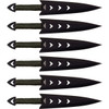 Perfect Point Cord Wrapped Throwing Knives 6 Pack