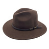 Jacaru Brown Outback Fedora Hat