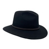 Jacaru Black Outback Fedora Hat