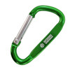 Metallic Green 8cm Carabiner Gear Clip 10 Pack