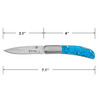 Elk Ridge Striking Blue Lockback Pocket Knife