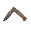 Salamandra Geminis Light Flax VG-10 Damascus Pocket Knife