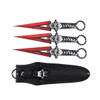 Perfect Point Red & Black Devil Throwing Knives - 3pk