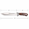 Elk Ridge Wooden Handle Fixed Blade Knife