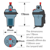 rescueME EPIRB1 dimensions diagram