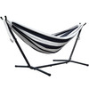 Vivere Double Sunbrella Hammock with Stand (280cm) - Harbor