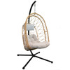 Vivere Deluxe Nest Chair with Stand - Cappuccino