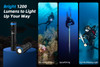 XTAR MiniSuper D20 Press 1200 Lumen Dive Torch Set