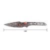 Perfect Point 3 Piece Throwing Knife Set - Orange Embossed Print