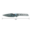 Perfect Point 3 Piece Spider Web Throwing Knife Set - Blue