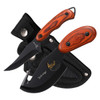 Elk Ridge 2 Piece Hunting Knife Set with Gut Hook Skinner - Wood Handle