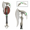 Fantasy Master Fantasy Axe with Hidden Blade - Green Gem