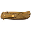 Masters Collection Gold Engraved Folding Knife