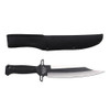 Survivor Sawback Bowie Knife with Sheath - Black Handle