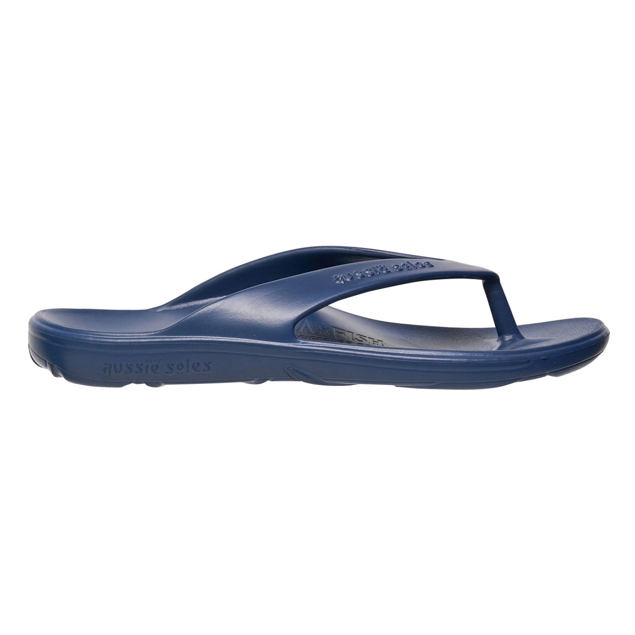 Aussie Soles Starfish 2.0 Arch Support Thongs - Navy | Outdoors Warehouse