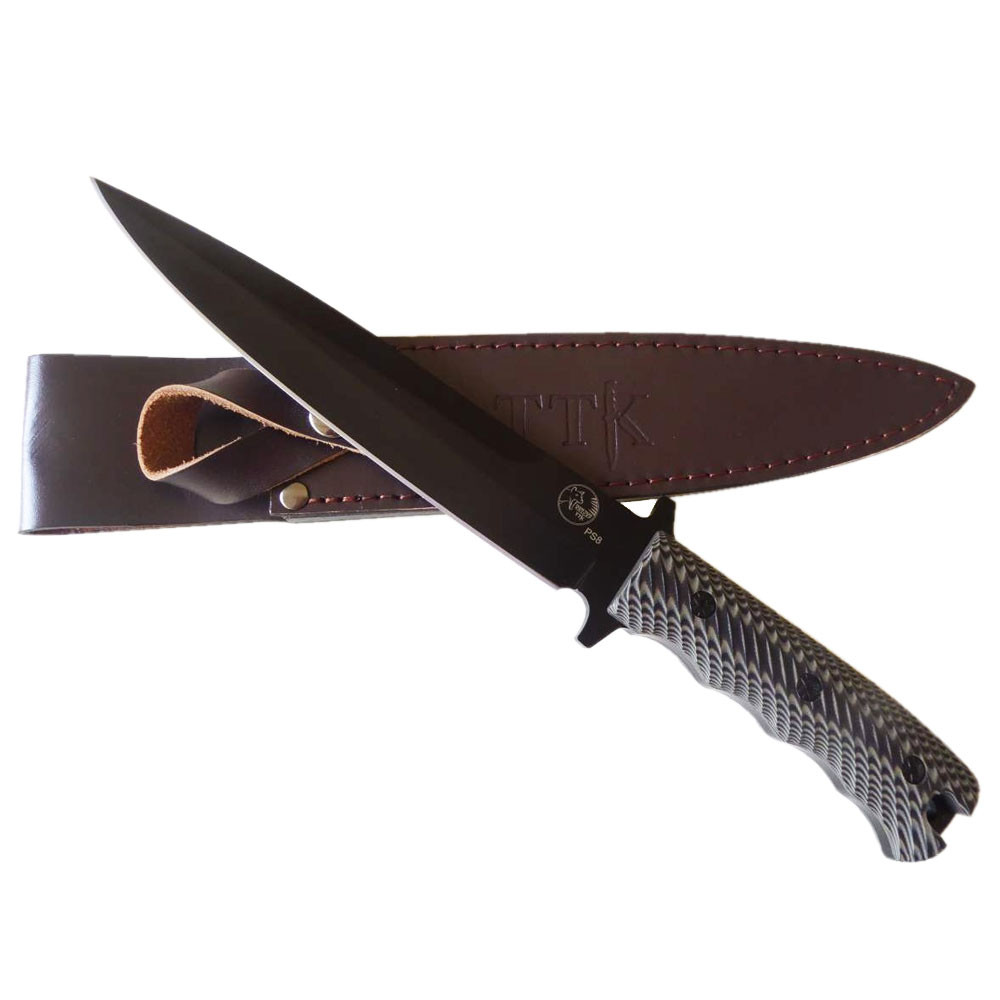 Tassie Tiger Knives Black Pig Sticker Hunting Knife Outdoors Warehouse