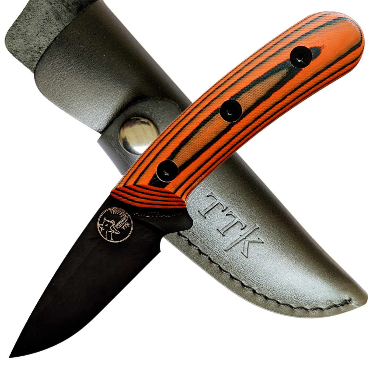 Tassie Tiger Knives Australian Made Orange Skinning Knife