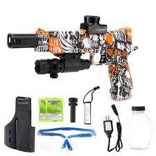 XYH1911 Orange Gel Blaster Kit Hopper Fed Outdoors Warehouse