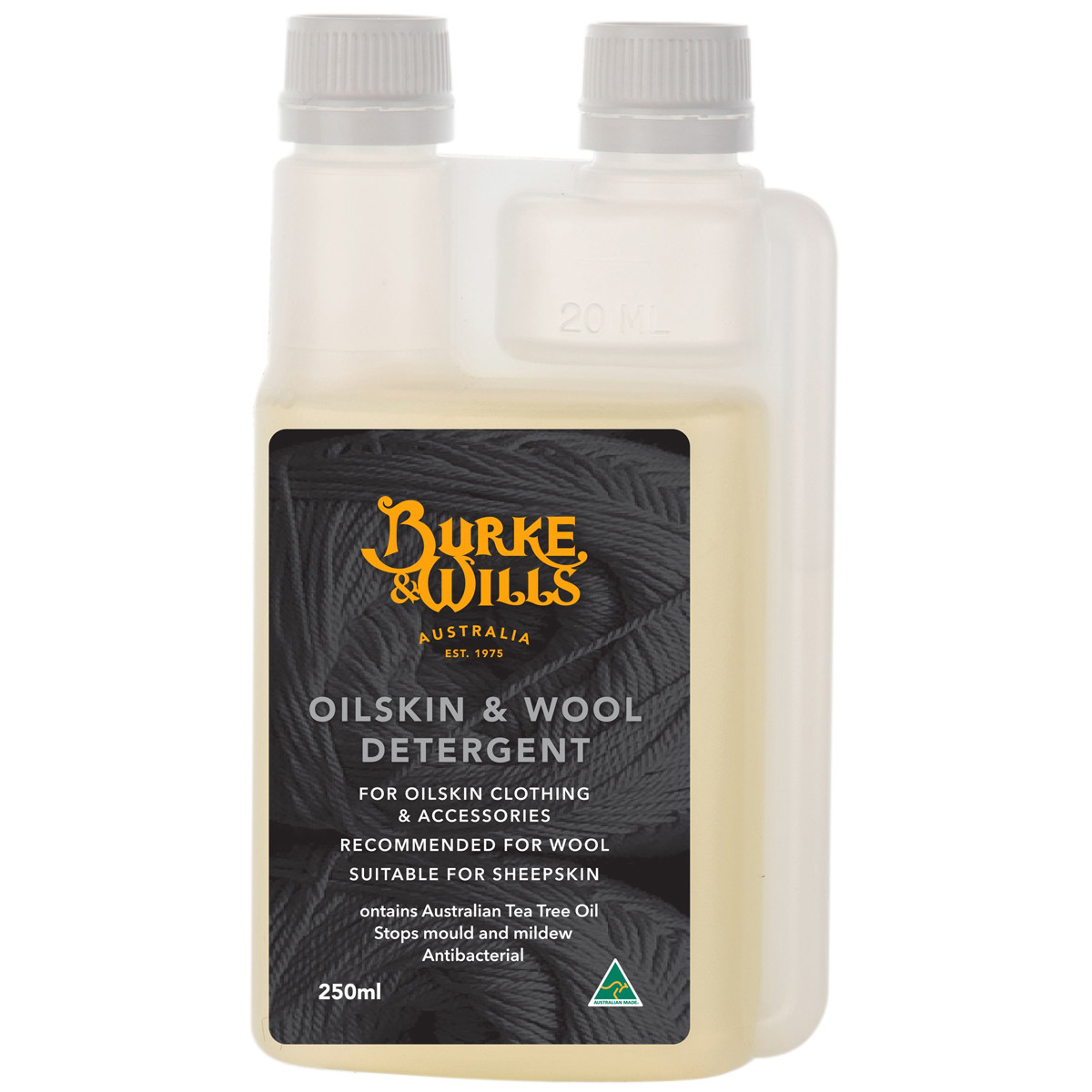 Burke & Wills Oilskin and Wool Detergent 250ml Outdoors Warehouse