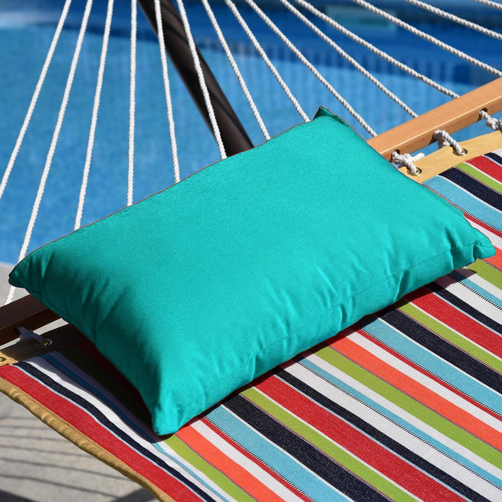 Outdoor Hammock Pillow w Strap Turquoise Outdoors Warehouse