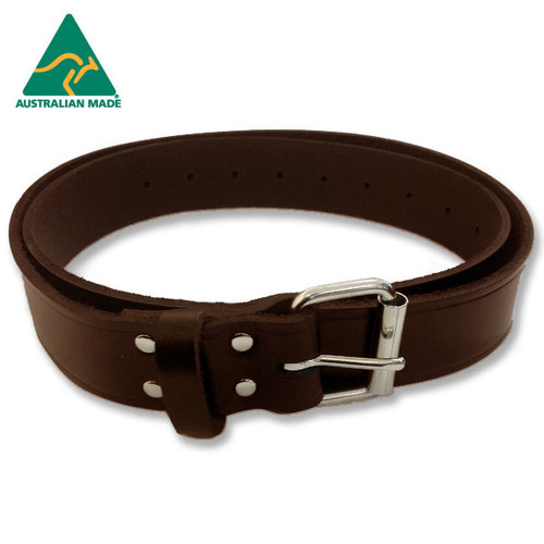 Brown Leather Heavy Duty Work Belt