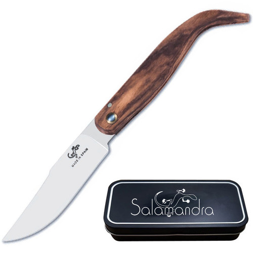 Salamandra Pocket Knife Olive Wood Handle, 175mm