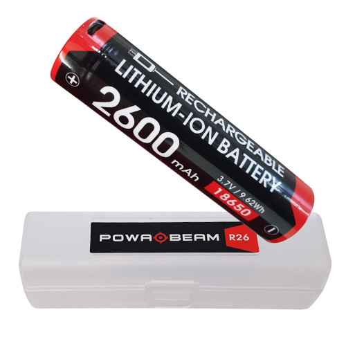 USB Rechargeable 2600mAh 18650 Lithium Battery