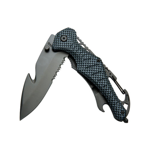 Baladeo Carbon Fibre Style Emergency Pocket Knife