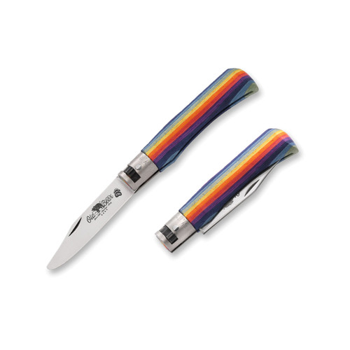 Old Bear Young Rainbow Small Pocket Knife