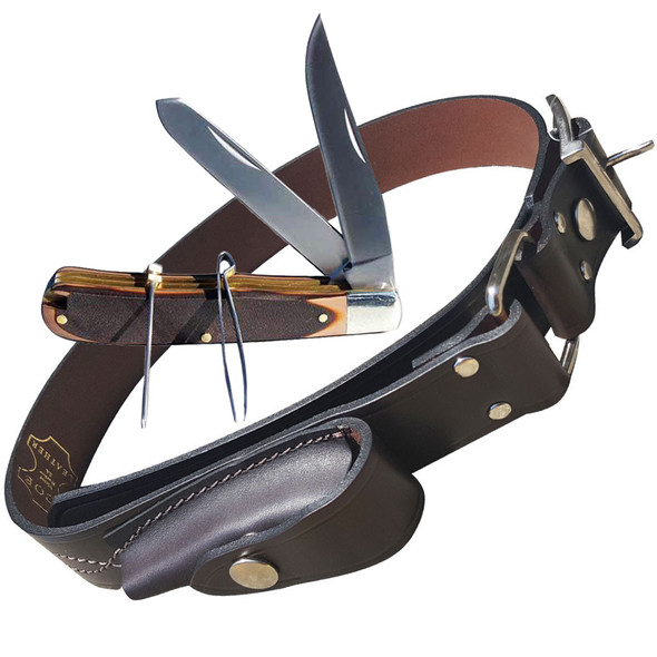 Stockman's Knife with Leather Belt, Buy pocket knife and knives online, australian made, leather belt, work belt