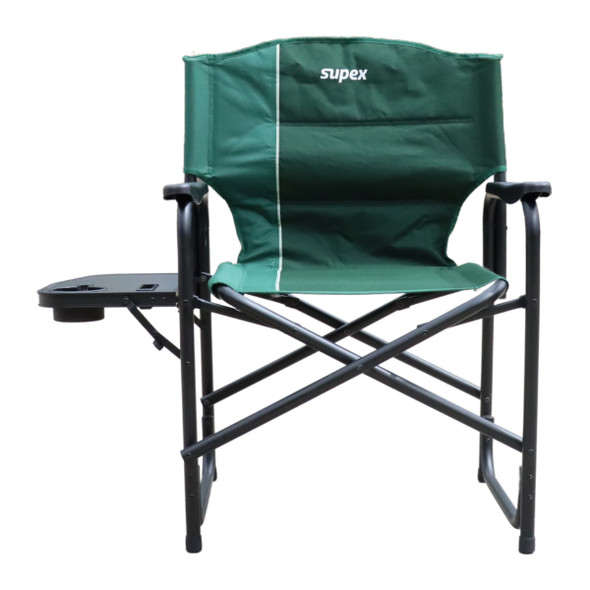 Supex Camping Aluminium Directors Chair w Side Table Supex Camping Aluminium Directors Chair w Side Table