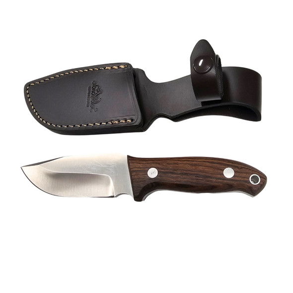 Salamandra Ebony Wood Hunting Knife Stainless Steel 200mm