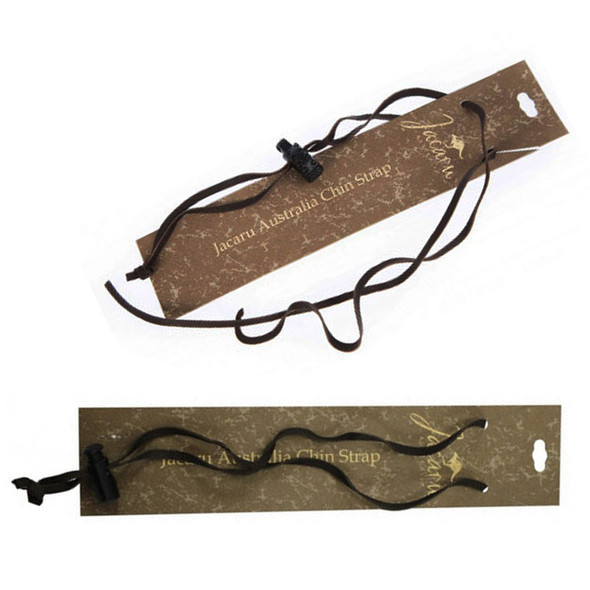 Jacaru Black Chinstrap with Spring Toggle