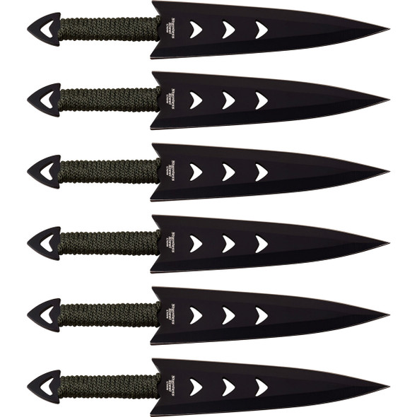 Perfect Point Cord Wrapped Throwing Knives 6 Pack Perfect Point Cord Wrapped Throwing Knives 6 Pack