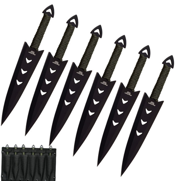 Perfect Point Cord Wrapped Throwing Knives 6 Pack Perfect Point Cord Wrapped Throwing Knives 6 Pack