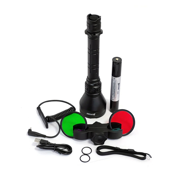 Speras Hunting Torch Kit w Filters 4000lm, 738m Speras Hunting Torch Kit w Filters 4000lm, 738m