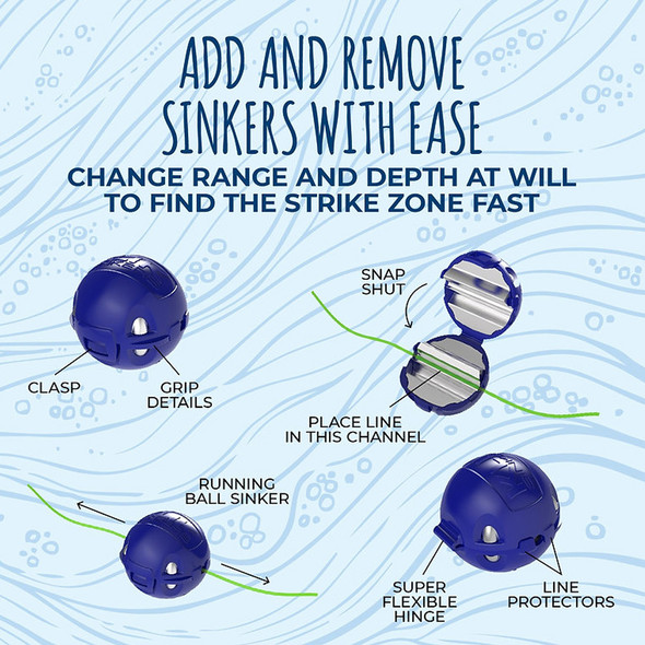 Klik Quick Change Clip On Sinkers | 3x Tube Value Pack