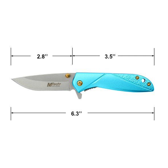 MTech Teal Handle Pocket Knife