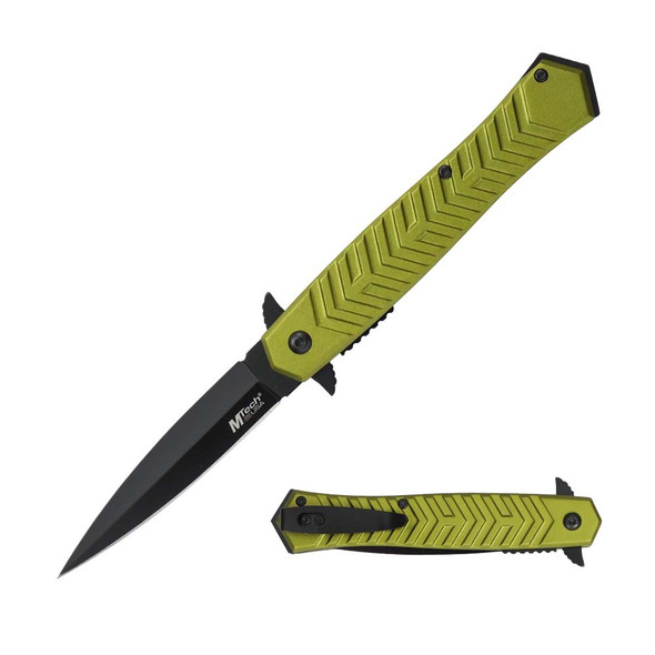 Mtech Dagger Style Pocket Knife - Olive Green