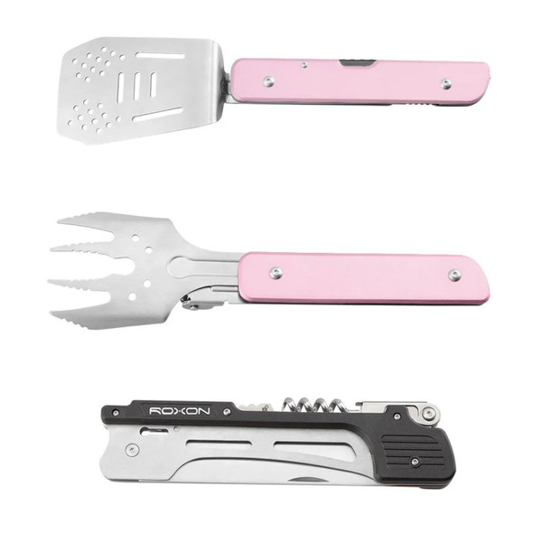 ROXON 6-IN-1 Detachable BBQ Multi-Tool - Pink