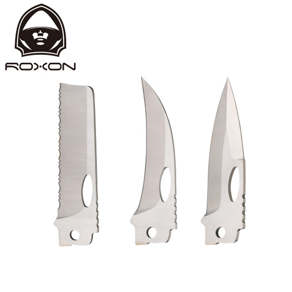 ROXON Modular Blades 3pk - Serrated, Talon, Spear Point