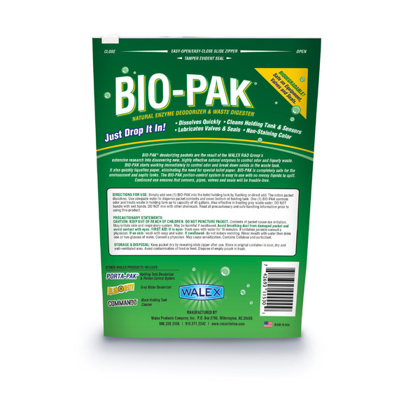Supex Toilet Chemical Sachets - Bio Pak Alpine Fresh Scent
