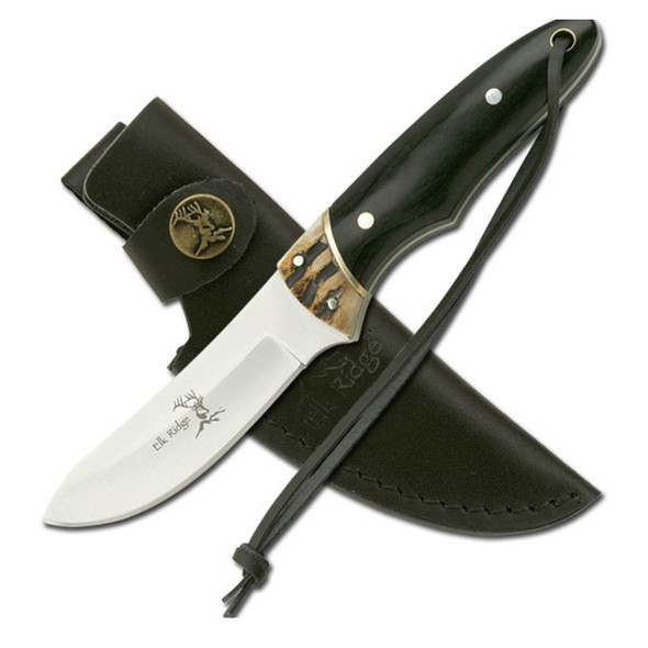 Elk Ridge Two-Tone Stag & Wood Hunting Knife