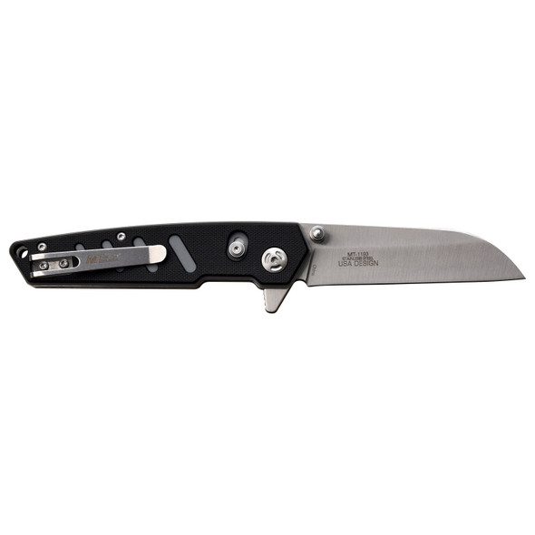 MTech USA Sheepsfoot Folding Knife - Black & Grey