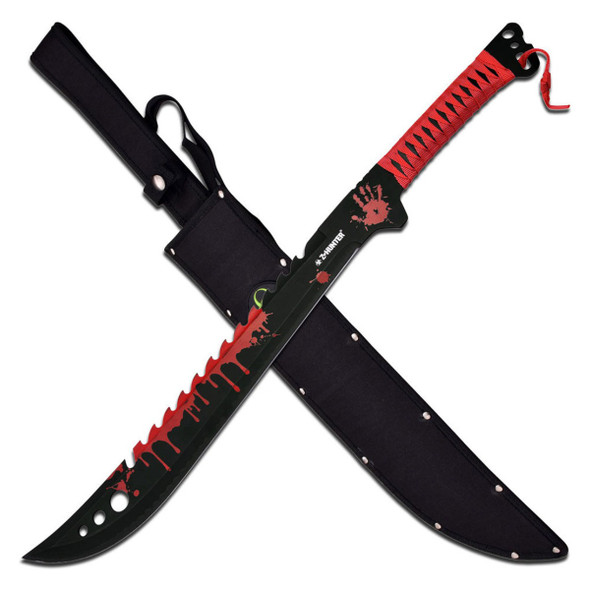 Z-Hunter Machete with Sheath - Red Cord Wrap