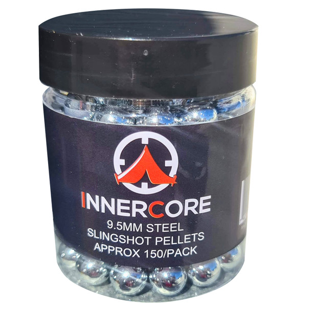 Innercore 9mm Steel Slingshot Pellets 150 Pack