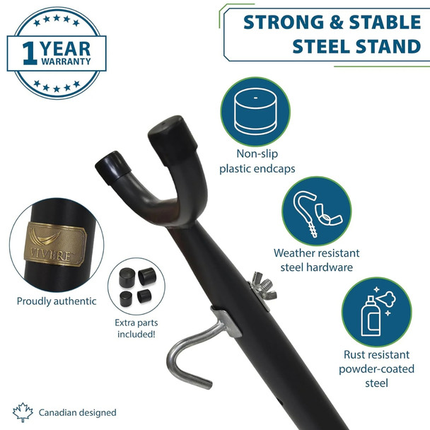 Vivere Hammock Steel Frame Information