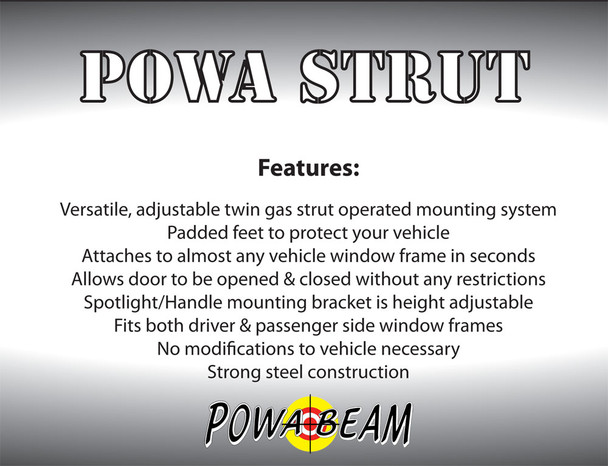 Powa Beam Window Mounted Spotlight Setup