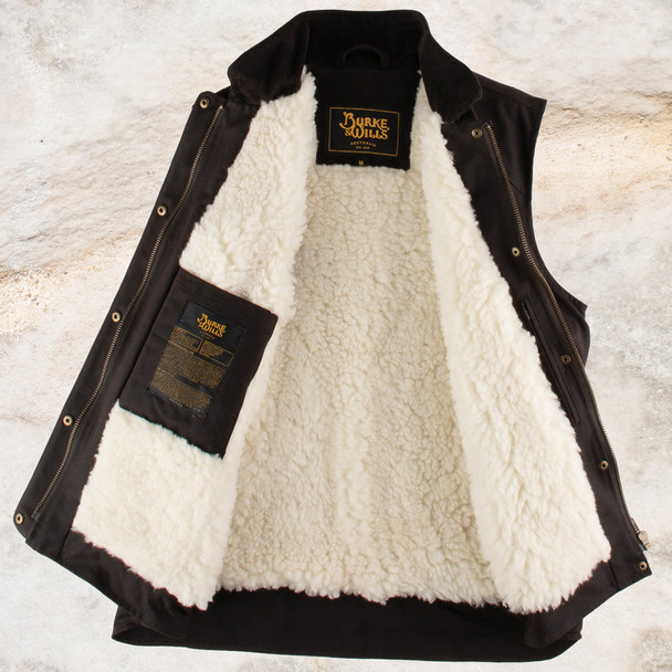 Burke & Wills Womens Brown Derwent Vest